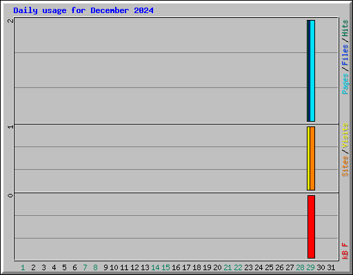 Daily usage for December 2024